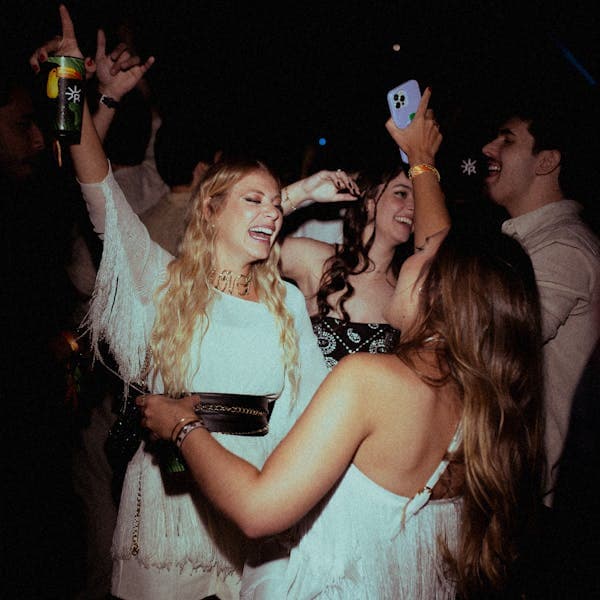 Guests taking a selfie together
